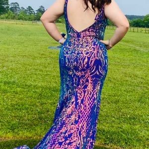 Prom dress size 16 unaltered